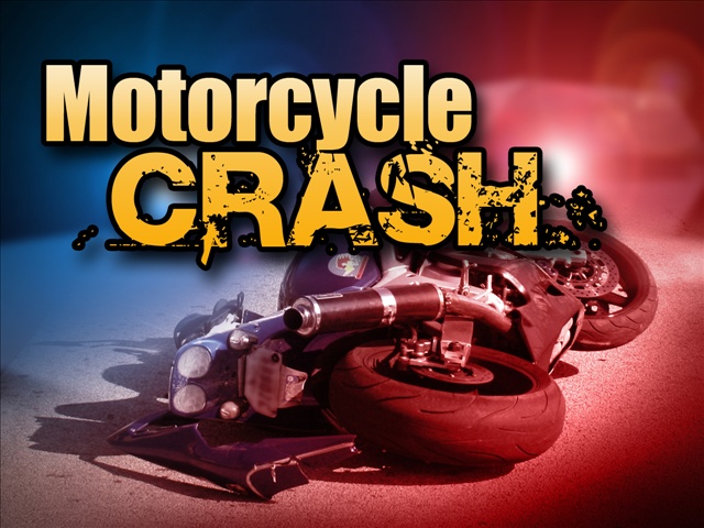 Graphic of a motorcycle crash