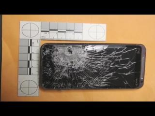 A gas station clerk in Orlando, Florida, was shot by a robber, but the clerk's cell phone stopped the bullet.