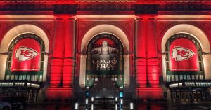 Chiefs decorations at Union Station picture