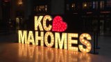 KC Loves Mahomes sign at Union Station