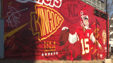 Mahomes mural Ale House