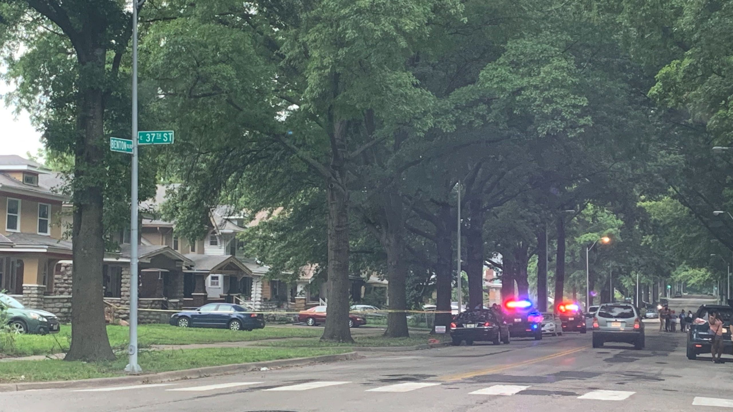 Picture of homicide scene at 37th and Benton