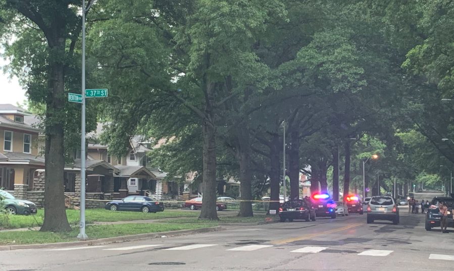 Picture of homicide scene at 37th and Benton